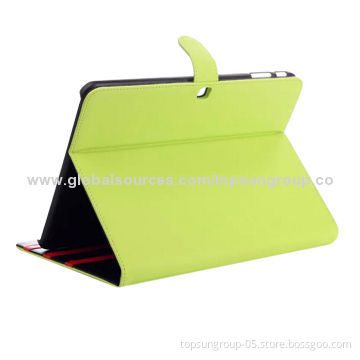 PU Leather Tablet Case, for Samsung Tab 4, Crazy Horse Pattern, OEM and ODM Orders Welcomed